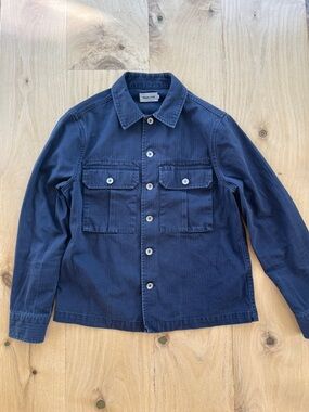 Taylor Stitch The HBT Jacket in Washed Navy